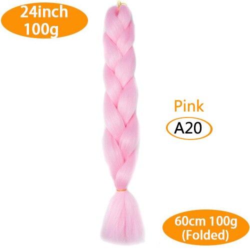 FALEMEI Three Tone Color Crochet Hair Extensions Kanekalon Hair Synthetic Crochet Braids Ombre Jumbo Braiding Hair Extensions