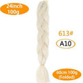 FALEMEI Three Tone Color Crochet Hair Extensions Kanekalon Hair Synthetic Crochet Braids Ombre Jumbo Braiding Hair Extensions