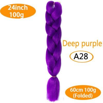 FALEMEI Three Tone Color Crochet Hair Extensions Kanekalon Hair Synthetic Crochet Braids Ombre Jumbo Braiding Hair Extensions