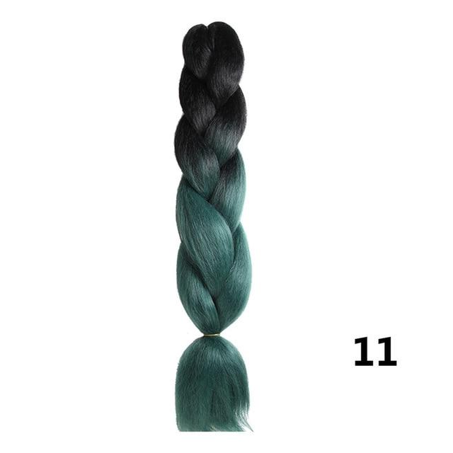 Crochet Braids Kanekalon Synthetic Hair 24 inch Jumbo Braiding Hair 100g/Pack Blonde Grey Crochet Twists Braids Hair Extensions