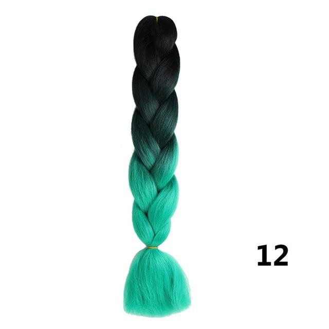 Crochet Braids Kanekalon Synthetic Hair 24 inch Jumbo Braiding Hair 100g/Pack Blonde Grey Crochet Twists Braids Hair Extensions