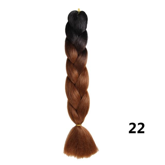 Crochet Braids Kanekalon Synthetic Hair 24 inch Jumbo Braiding Hair 100g/Pack Blonde Grey Crochet Twists Braids Hair Extensions