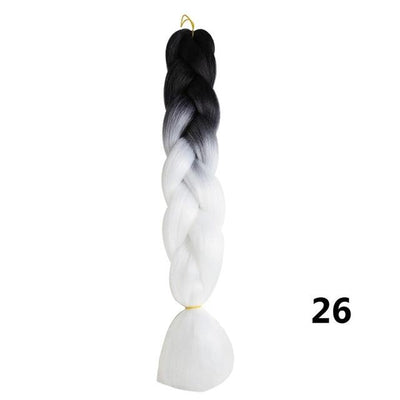 Crochet Braids Kanekalon Synthetic Hair 24 inch Jumbo Braiding Hair 100g/Pack Blonde Grey Crochet Twists Braids Hair Extensions