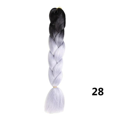 Crochet Braids Kanekalon Synthetic Hair 24 inch Jumbo Braiding Hair 100g/Pack Blonde Grey Crochet Twists Braids Hair Extensions