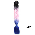 Crochet Braids Kanekalon Synthetic Hair 24 inch Jumbo Braiding Hair 100g/Pack Blonde Grey Crochet Twists Braids Hair Extensions