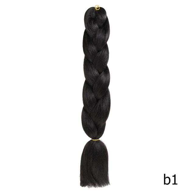 Crochet Braids Kanekalon Synthetic Hair 24 inch Jumbo Braiding Hair 100g/Pack Blonde Grey Crochet Twists Braids Hair Extensions
