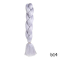 Crochet Braids Kanekalon Synthetic Hair 24 inch Jumbo Braiding Hair 100g/Pack Blonde Grey Crochet Twists Braids Hair Extensions