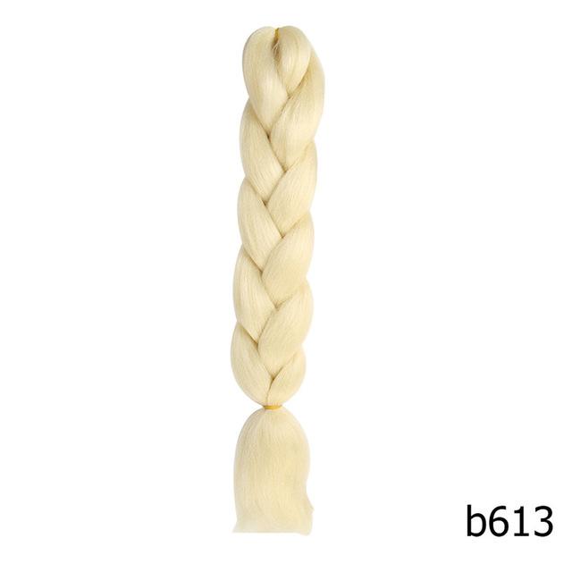 Crochet Braids Kanekalon Synthetic Hair 24 inch Jumbo Braiding Hair 100g/Pack Blonde Grey Crochet Twists Braids Hair Extensions
