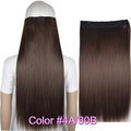 TOPREETY Heat Resistant B5 Synthetic Hair Fiber 28" 70cm 130gr Straight 5 Clips on clip in Hair Extensions 30 Colors Available