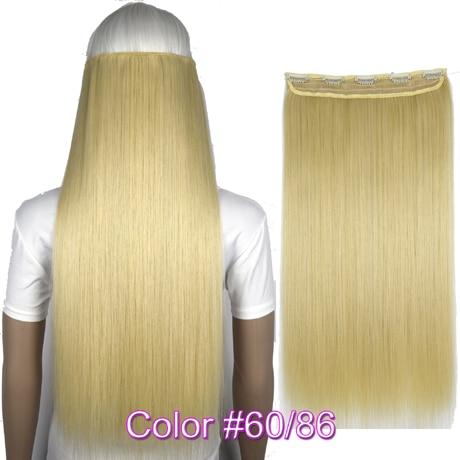 TOPREETY Heat Resistant B5 Synthetic Hair Fiber 28" 70cm 130gr Straight 5 Clips on clip in Hair Extensions 30 Colors Available