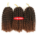 Crochet Braids kinky Twist Hair 8 inches Curly Crochet Hair Crochet Braids Hair Ombre Synthetic Hair Extensions