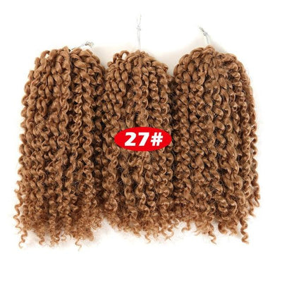 Crochet Braids kinky Twist Hair 8 inches Curly Crochet Hair Crochet Braids Hair Ombre Synthetic Hair Extensions