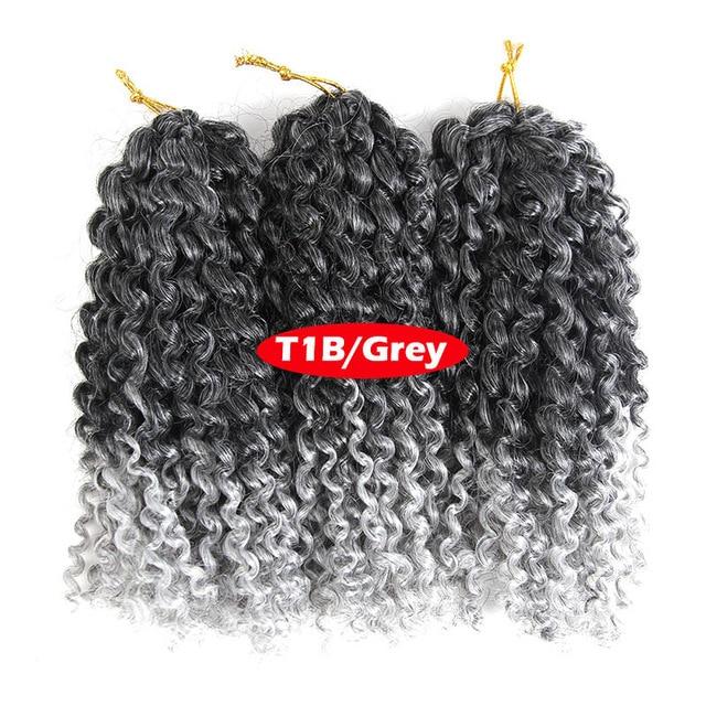 Crochet Braids kinky Twist Hair 8 inches Curly Crochet Hair Crochet Braids Hair Ombre Synthetic Hair Extensions