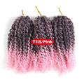 Crochet Braids kinky Twist Hair 8 inches Curly Crochet Hair Crochet Braids Hair Ombre Synthetic Hair Extensions