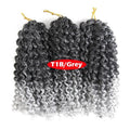 Crochet Braids kinky Twist Hair 8 inches Curly Crochet Hair Crochet Braiding Hair Ombre Synthetic Hair Extensions