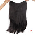 20 inches Invisible Wire No Clips in Hair Extensions Hairpieces Ombre Halo Colored for Hair Straight Wavy Natural Synthetic