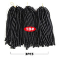 Soft Dreadlocks Crochet Braids 14 inches Synthetic Braiding Hair 30 Roots Crochet Hair Extensions For Women