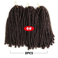 Soft Dreadlocks Crochet Braids 14 inches Synthetic Braiding Hair 30 Roots Crochet Hair Extensions For Women