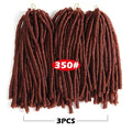 Soft Dreadlocks Crochet Braids 14 inches Synthetic Braiding Hair 30 Roots Crochet Hair Extensions For Women