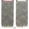 DIFEI 24 - inch straight hair patch women's high temperature fiber patch Hair Extensions Clip In Hair Extensions