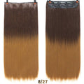 DIFEI 24 - inch straight hair patch women's high temperature fiber patch Hair Extensions Clip In Hair Extensions