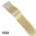 JINKAILI  12colors 24" 16 Clips in Hair Extensions Long Straight Synthetic Black Blonde Hairpieces 6Pcs/Set Heat Resistant False