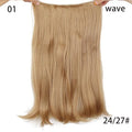 AISI HAIR 22 inch No Clips Invisible in Hair Extensions Secret Fish Line Straight and Wave Synthetic hairs High Tempreture Fribe