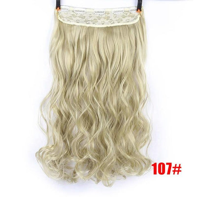SHANGKE 70cm 5 Clip In Hair Extension Heat Resistant Fake Hairpieces Long Wavy Hairstyles Synthetic Clip In On Hair Extensions