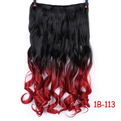SHANGKE 70cm 5 Clip In Hair Extension Heat Resistant Fake Hairpieces Long Wavy Hairstyles Synthetic Clip In On Hair Extensions
