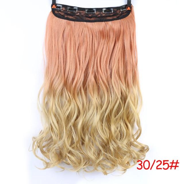 SHANGKE 70cm 5 Clip In Hair Extension Heat Resistant Fake Hairpieces Long Wavy Hairstyles Synthetic Clip In On Hair Extensions