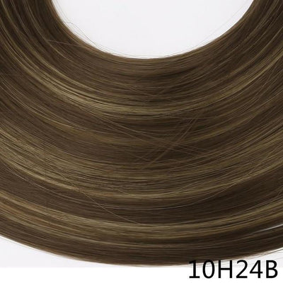 SARLA 24" U-Part Synthetic Hair Extension Clip In Long Thick Curly Natural Blonde Flase Hair Hairpieces For Women Heat Resistant