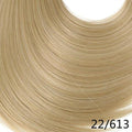 SARLA 24" U-Part Synthetic Hair Extension Clip In Long Thick Curly Natural Blonde Flase Hair Hairpieces For Women Heat Resistant