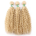 100 Gram one Piece Kinky Curly Hair Extension 16-30 inch Black Color Curly Weave Bundles Synthetic Fiber Wavy bundle
