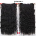 AISI BEAUTY Long Clips in Hair Extension Synthetic Natural Hair Water Wave Blonde Black 22" 28'' For Women Hairpieces