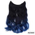 AISI BEAUTY Natural No Clips in Hair Extensions Long Synthetic Fish Line Straight Hair Extensions Secret Invisible Hairpieces