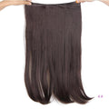 AISI BEAUTY Natural No Clips in Hair Extensions Long Synthetic Fish Line Straight Hair Extensions Secret Invisible Hairpieces