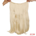 AISI BEAUTY Natural No Clips in Hair Extensions Long Synthetic Fish Line Straight Hair Extensions Secret Invisible Hairpieces