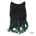AISI BEAUTY Natural No Clips in Hair Extensions Long Synthetic Fish Line Straight Hair Extensions Secret Invisible Hairpieces