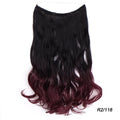 AISI BEAUTY Natural No Clips in Hair Extensions Long Synthetic Fish Line Straight Hair Extensions Secret Invisible Hairpieces