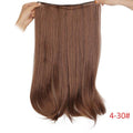 AISI BEAUTY Natural No Clips in Hair Extensions Long Synthetic Fish Line Straight Hair Extensions Secret Invisible Hairpieces