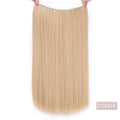 AISI BEAUTY Natural No Clips in Hair Extensions Long Synthetic Fish Line Straight Hair Extensions Secret Invisible Hairpieces
