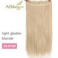 AISI BEAUTY 5 Clips Synthetic Hair Long Straight Blonde Clip In Hair Extensions False Hair Brown Black Hair Pieces for Women