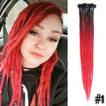 Silky Strands Synthetic Handmade Dreadlocks Hair Extension Braiding Hair Ombre Kanekalon Soft Dread Locs Crochet Braid