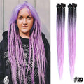 Silky Strands Synthetic Handmade Dreadlocks Hair Extension Braiding Hair Ombre Kanekalon Soft Dread Locs Crochet Braid