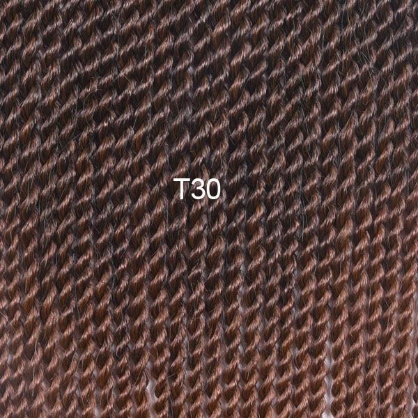 TOMO 30roots Senegalese Twist Crochet Braid Hair Extensions Kanekalon Synthetic Braiding Hair Weaves Long And Shot Black Brown