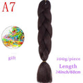 MERISIHAIR Long Ombre Kanekalon Jumbo Synthetic Woven Hair Crochet Yellow Pink Purple Gray Hair Extension Oversized Tweezers