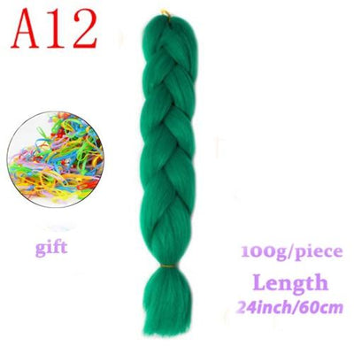 MERISIHAIR Long Ombre Kanekalon Jumbo Synthetic Woven Hair Crochet Yellow Pink Purple Gray Hair Extension Oversized Tweezers