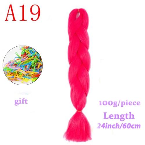 MERISIHAIR Long Ombre Kanekalon Jumbo Synthetic Woven Hair Crochet Yellow Pink Purple Gray Hair Extension Oversized Tweezers