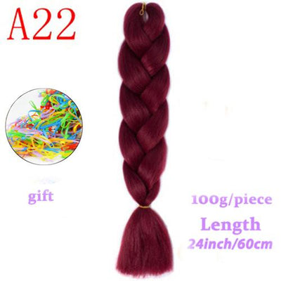 MERISIHAIR Long Ombre Kanekalon Jumbo Synthetic Woven Hair Crochet Yellow Pink Purple Gray Hair Extension Oversized Tweezers
