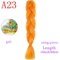 MERISIHAIR Long Ombre Kanekalon Jumbo Synthetic Woven Hair Crochet Yellow Pink Purple Gray Hair Extension Oversized Tweezers